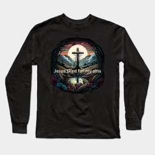 Jesus Died for my Sins V5 Long Sleeve T-Shirt